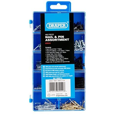 Draper 69042 Assortimento di unghie