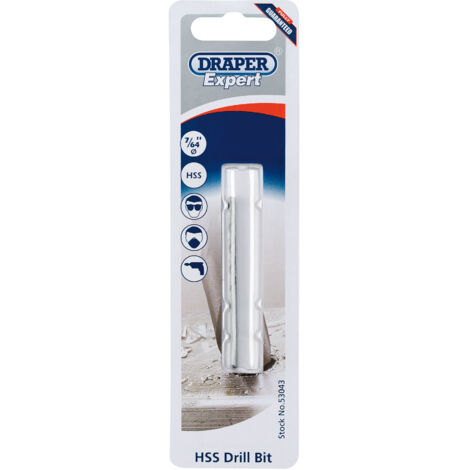 Draper 7/64 Inch High-Speed Steel (HSS) Twist Drill Bit – Imperial Size for Precision Drilling