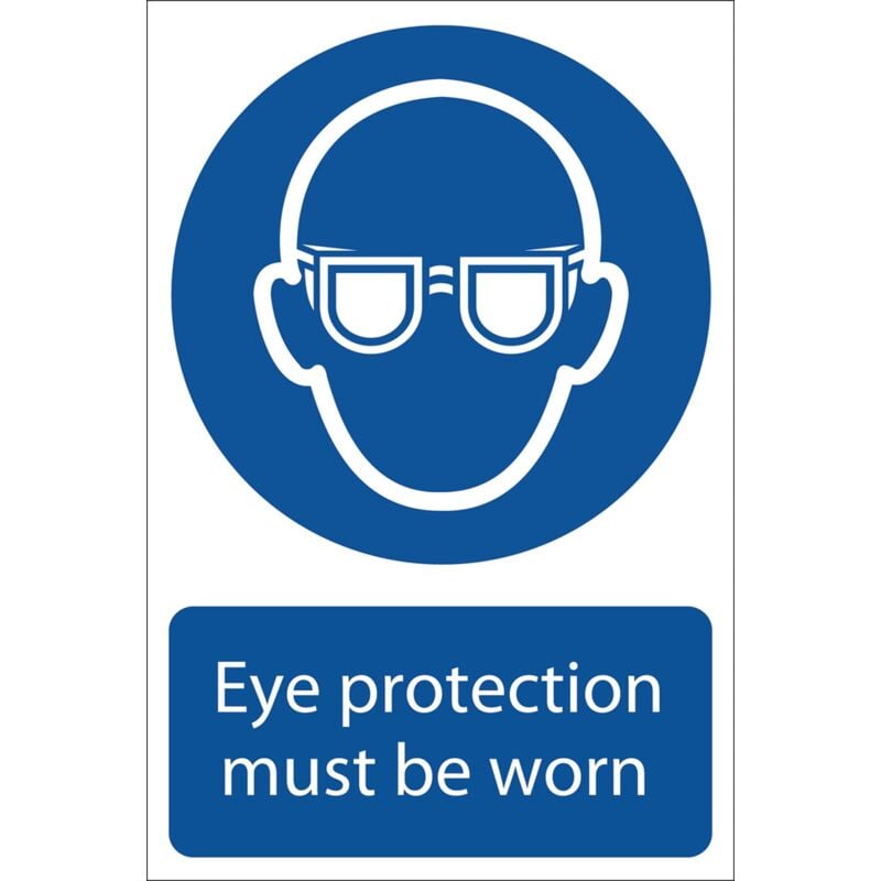 Draper - eye protection sign large 72080 Eye Protection' Mandatory Sign