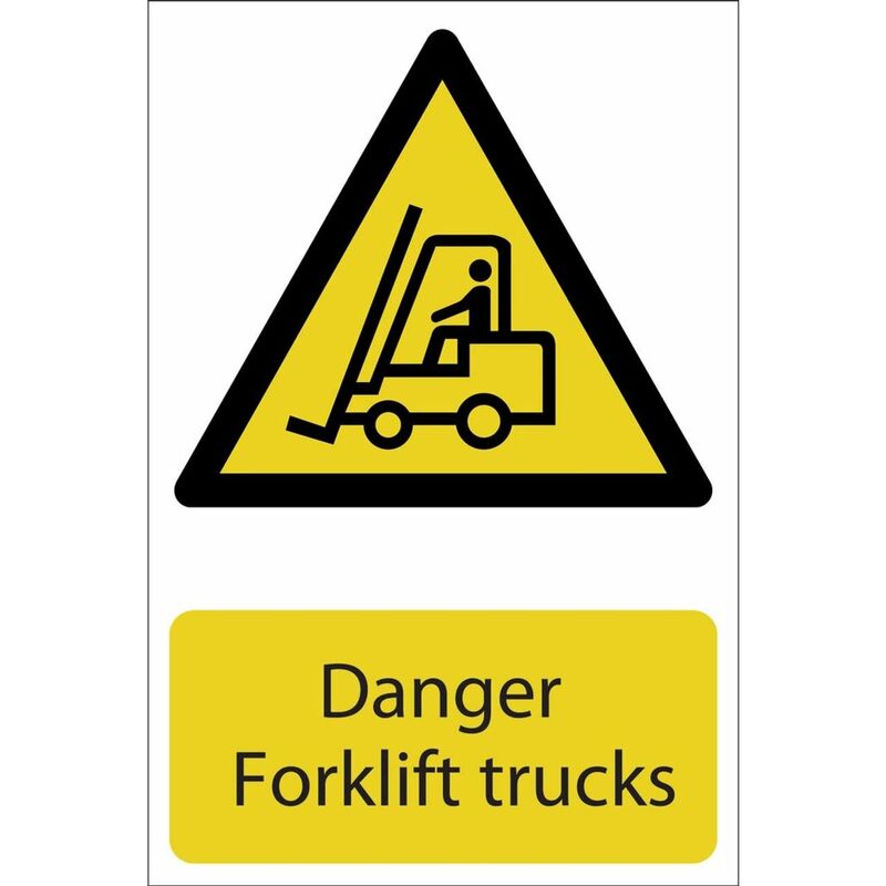 Danger Forklift Trucks' Hazard Sign (72360) - Draper