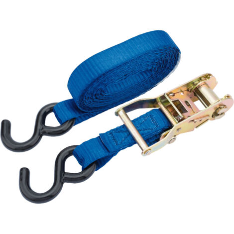 Draper 750kg (1653lb) Ratcheting Tie Down Straps, 4.5M Length x 25mm Width, Heavy-Duty Cargo Securement Straps, Model 60957