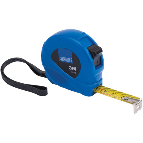 Draper 75880 Easy Find Metric Tape Measure, 3 Meters x 16 mm, Blue