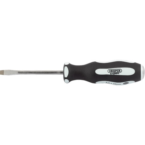 Draper 75x5.5mm Plain P/Through Soft Grip Screwdriver for Pound-Through Slot, Model 35176
