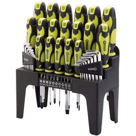 Draper 78619 44 Piece Screwdriver Set Allen/Hex Key & Bit Tool Set - Green