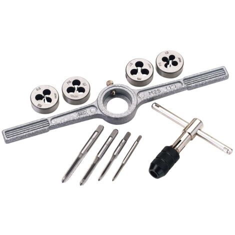 Draper 79201 - Set maschio e filiera, 10 pezzi