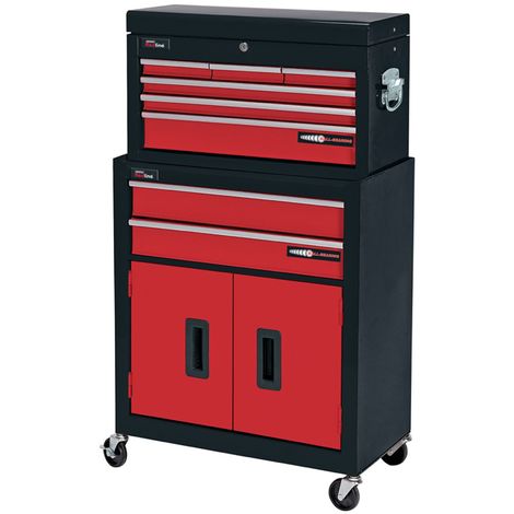 Draper 8 Drawer Red Metal Tool Chest Roller Storage Cabinet Tool