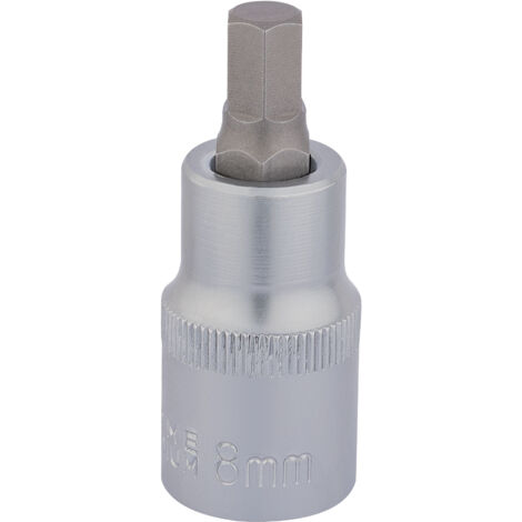 Draper 8.0 x 55mm Hex Socket Bit for 1/2" Square Drive – Metric Hexagonal Socket Bits (Model 16302)