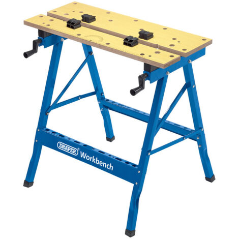 Draper 800mm Fold-Down Workbench with Sturdy Construction and Easy Storage (Model 21353)