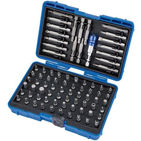 Draper 82396 - Set di cacciaviti e porta punte magnetiche, 80 pezzi, colore: Argento