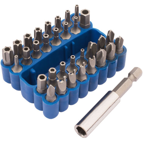 Draper 82404 40-Piece Multicolored Screwdriver Bit Set in Silver