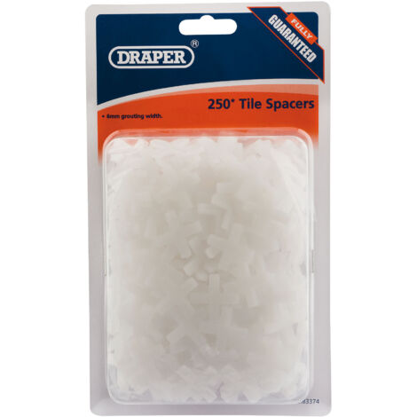 Draper 83374 6mm Tile Spacers for Precise Tile Installation