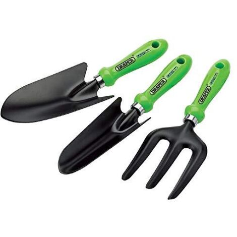 Draper 83972 Facile Trovare Giardinaggio Set di Utensili a Mano, Colore: Verde (3 Pezzi)