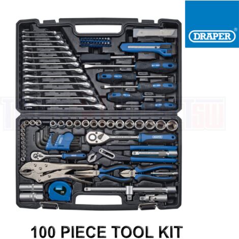Draper 8627 100-Piece Comprehensive Tool Kit for Home and Professional Use