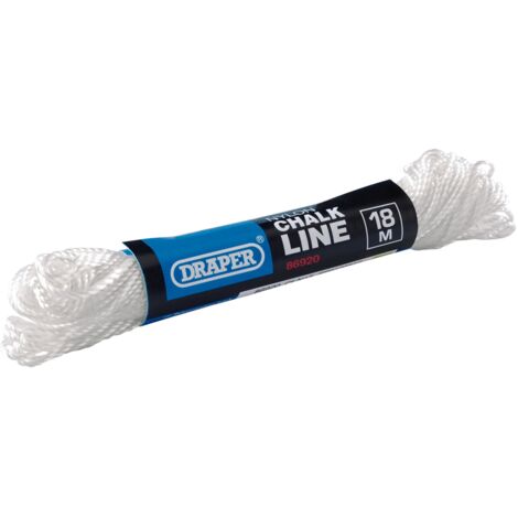 Draper 86920 Nylon Chalk Line, 18-Meter (59 Feet) Heavy-Duty Line for Accurate Marking
