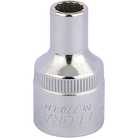 Draper 8mm Bi-Hexagon Socket for 1/2" Drive – Metric Square Drive Socket, Model 24533