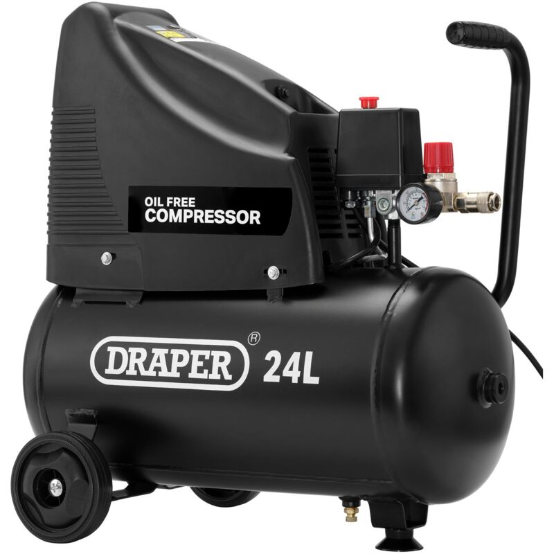 Draper - 230V Oil Free Compressor and Air Tool Kit (90126)