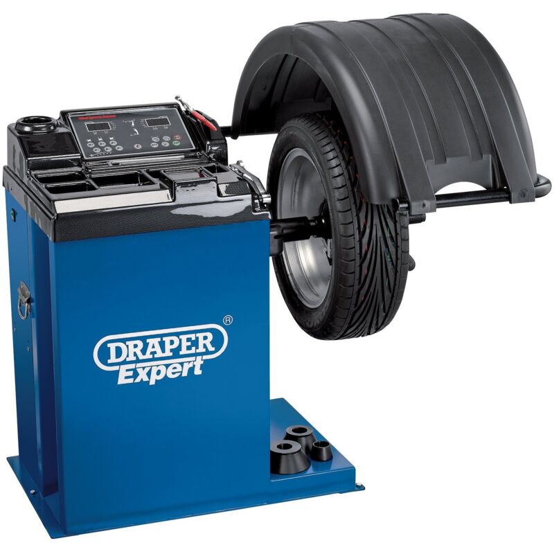 Draper Semi-Automatic Wheel Balancer with 230V Power Supply, 200 RPM Speed, Model 91860