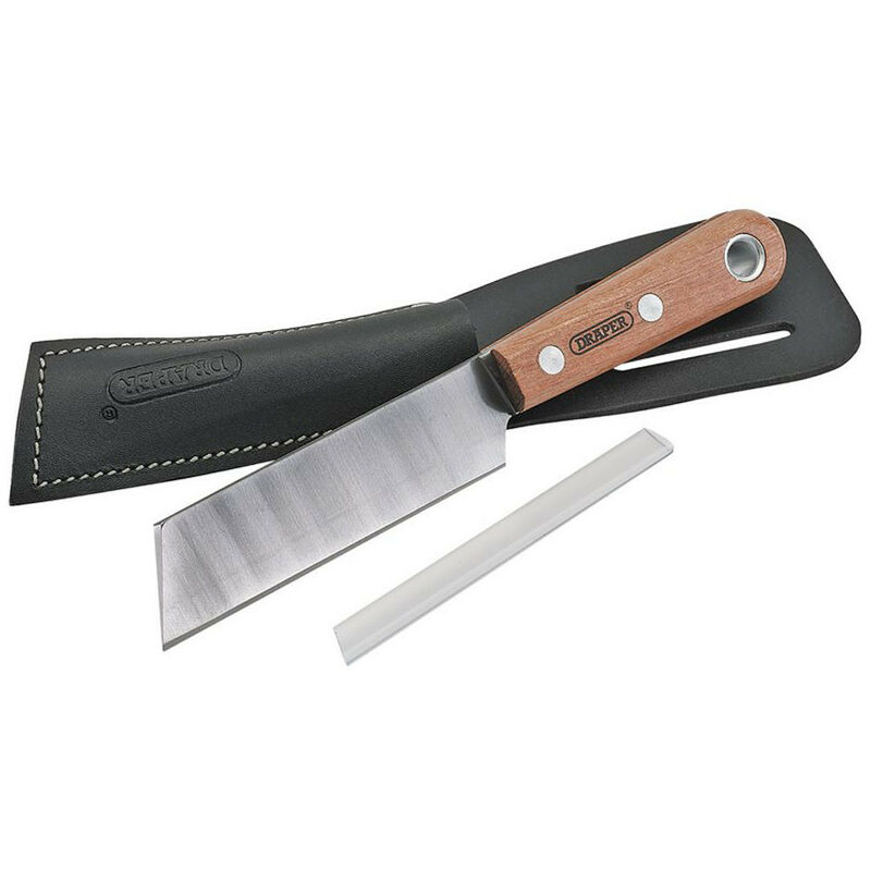 Draper - 93067 Shoe or Leather Knife (115mm) with Belt Holster