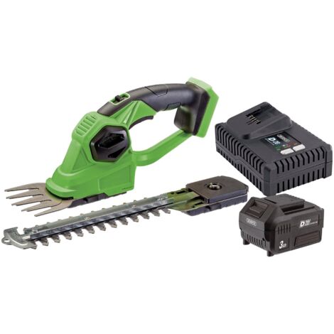 Draper 94594 D20 20V 2-in-1 Grass and Hedge Trimmer with Battery and Fast Charger