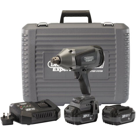 Draper 98961 XP20 20V Brushless 3/4" Impact Wrench 2x 4.0Ah Batteries (1060Nm)