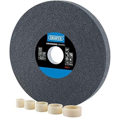 Draper 99571 - Mola da banco in ossido di alluminio, 60 g, 200 x 25 mm