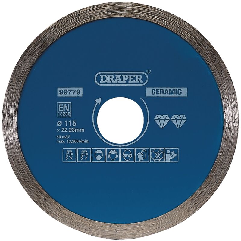 Draper - Continuous Diamond Blade, 115mm (99779)