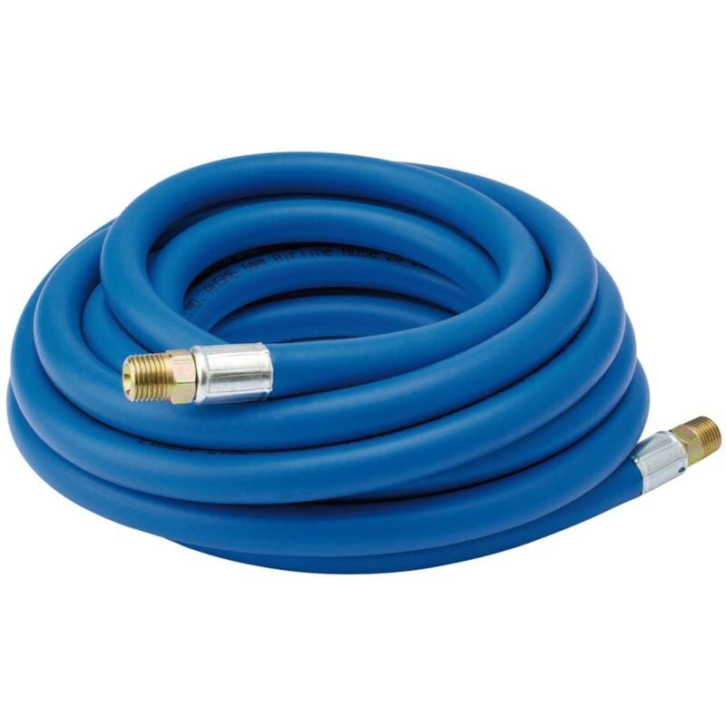 38281 - Tubo flessibile in pvc Air Line da 1/4', foro da 6 mm, lunghezza 5 m, colore blu - Draper