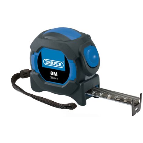 Draper Auto Lock Measuring Tape, 8m (26ft), 25mm Wide, Model 4771