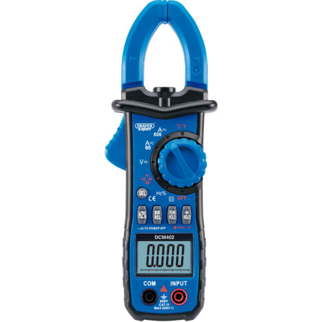 Draper Auto-Ranging Digital Clamp Meter with Linear Bar Graph and Advanced Measurement Features (Model 41967)