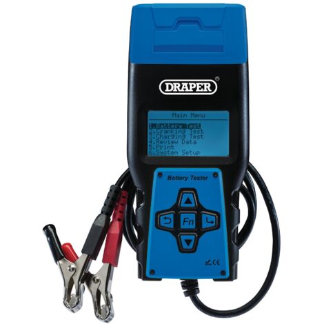Draper Battery Tester with Printer Model 92445 – Portable Battery Testing Device with Printout Function