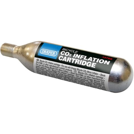 Draper Bicycle CO2 Inflation Cartridges – 16g, Pack of 5