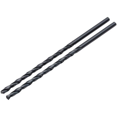 Draper Black HSS Long Drill Bit Set – 4.0mm Diameter x 119mm Length, Pack of 2