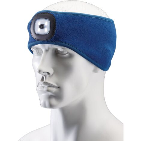 Draper Blue Headband with USB Rechargeable 1W LED Torch – One Size, Comfortable Fit, Model 95171