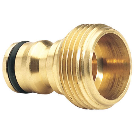 Draper Brass 3/4" BSP Watering System Connector with Cap - Model 36218
