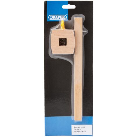 Draper Calibro di marcatura  Strumento manuale in legno di faggio da falegname  Vite di rotazione in plastica  64440