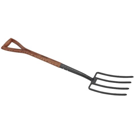 Draper Carbon Steel Garden Fork with Ash Handle (14301)