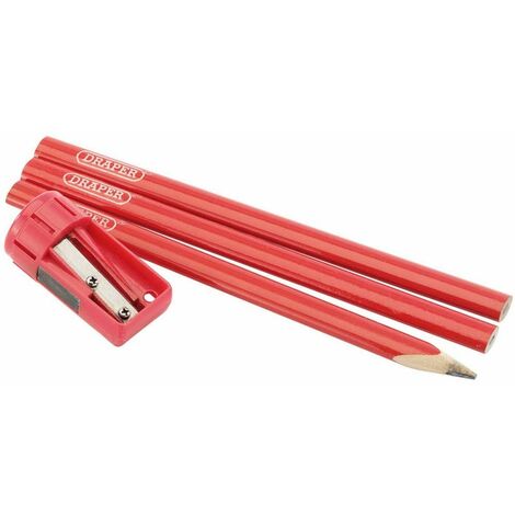 Draper Carpenter's Pencil and Sharpener Set (50990)