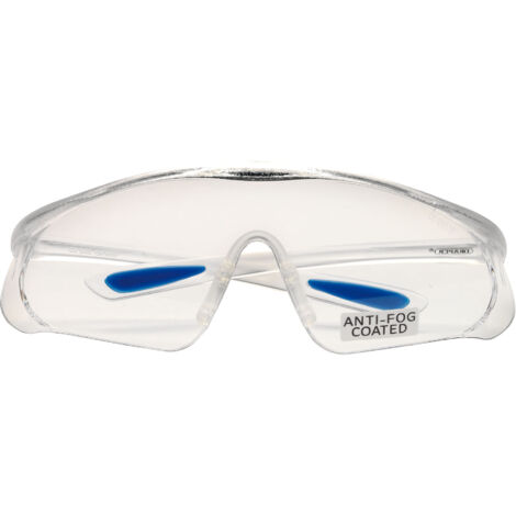 Draper Clear Safety Glasses with Single Lens and Anti-Mist Coating – Model 02931