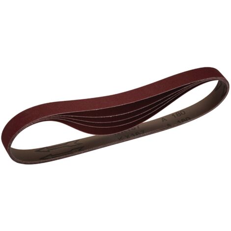 Draper Cloth Sanding Belt 25 x 762mm, 40 Grit, Pack of 5