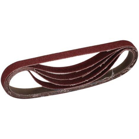 Draper Cloth Sanding Belt Pack of 5, 10 x 330mm, 80 Grit, 115mm x 5m Sanding Roll, Model 08683