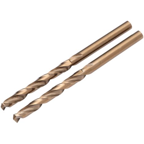 Draper Cobalt Drill Bit Set – 5.0mm X 2 Pieces, HSSE M35 Cobalt Drill Bits for Heavy-Duty Drilling