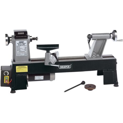 Draper Compact Digital Variable Speed Wood Lathe (550W) (60989)