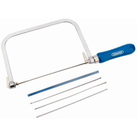 Draper Coping Saw with 5 Spare Blades (Model 18052) for Precise Cutting and Versatile Woodworking