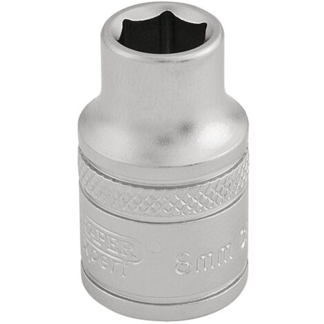 Draper d-mm/MS Square Drive 6 Point Metric socket, blu, 8 3/20,3 cm mm