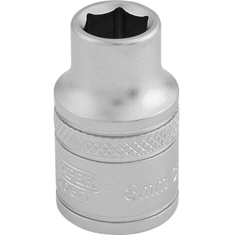Draper D-MM/MS Square Drive 6-Point Metric Socket, Blue, 8.2 mm, 3 cm (30 mm)