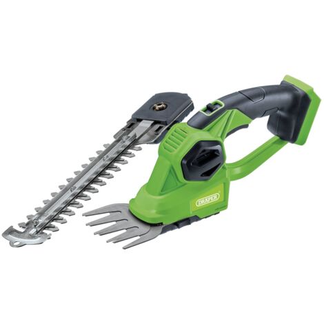 Draper D20 20V 2-in-1 Cordless Grass and Hedge Trimmer (Bare Tool, Model 98505)