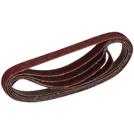 Draper Detail Sanding Sheet Assortment Pack – 10 x 330mm Cloth Sanding Belts, 40 Grit, Pack of 5