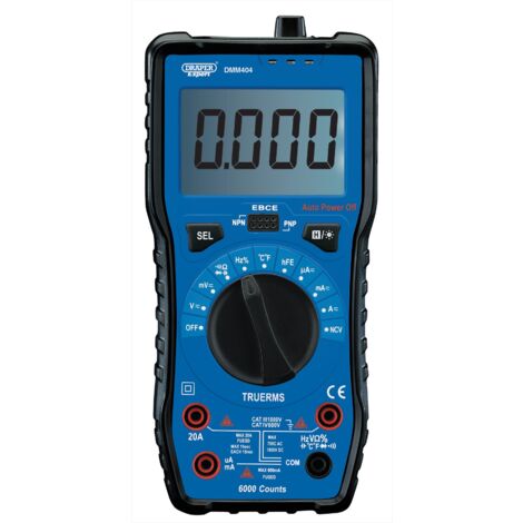 Draper Digital Multimeter 92433 with Auto and Manual Ranging for Precise Electrical Measurements