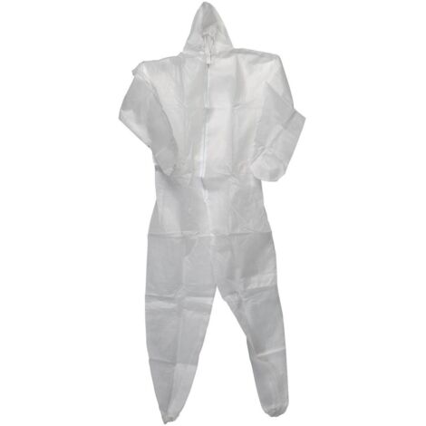 Draper Disposable Coverall with Hood, XL Size (Model 35812)