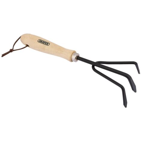 Draper DRA83991 Coltivatore a mano in acciaio al carbonio con manico in legno duro